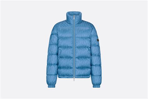 dior oblique down jacket blue